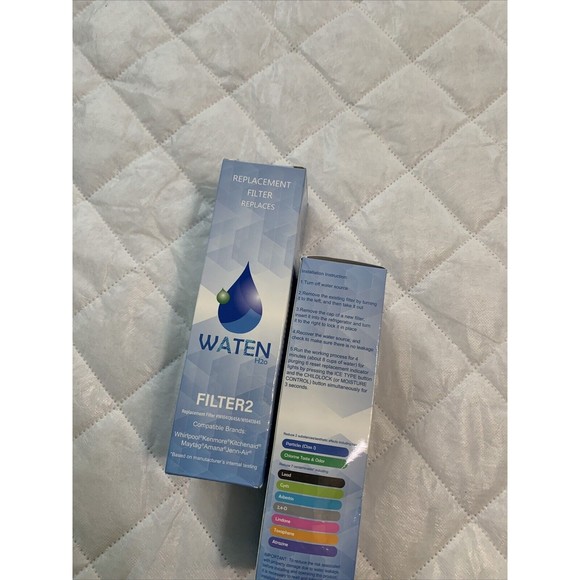 WATEN H2o #2 2 pak Replacement Water Filters W10413645A W10413645 EDR2RXD1 - Picture 11 of 16
